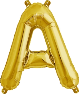 Picture of Foil Balloon Letter A gold 40cm
