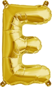 Picture of Foil Balloon Letter E gold 40cm