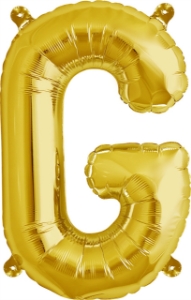 Picture of Foil Balloon Letter G gold 40cm