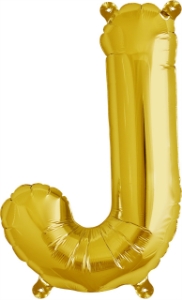 Picture of Foil Balloon Letter J gold 40cm