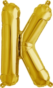 Picture of Foil Balloon Letter K gold 40cm