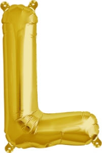 Picture of Foil Balloon Letter L gold 40cm