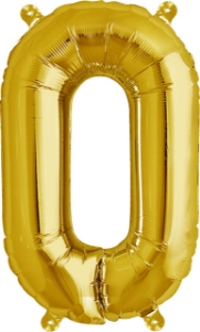 Picture of Foil Balloon Letter O gold 40cm
