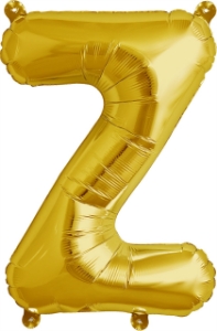 Picture of Foil Balloon Letter Z gold 40cm