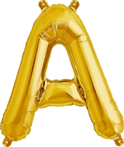 Picture of Foil Balloon Letter A gold 86cm
