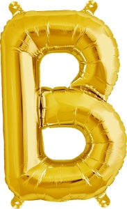 Picture of Foil Balloon Letter B gold 83cm