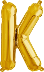 Picture of Foil Balloon Letter K gold 86cm