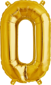 Picture of Foil Balloon Letter O gold 86cm