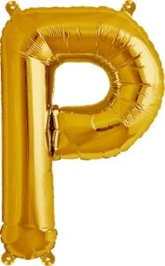 Picture of Foil Balloon Letter P gold 86cm