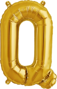 Picture of Foil Balloon Letter Q gold 86cm