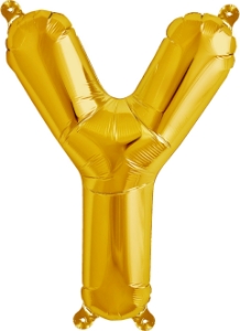 Picture of Foil Balloon Letter Y gold 86cm