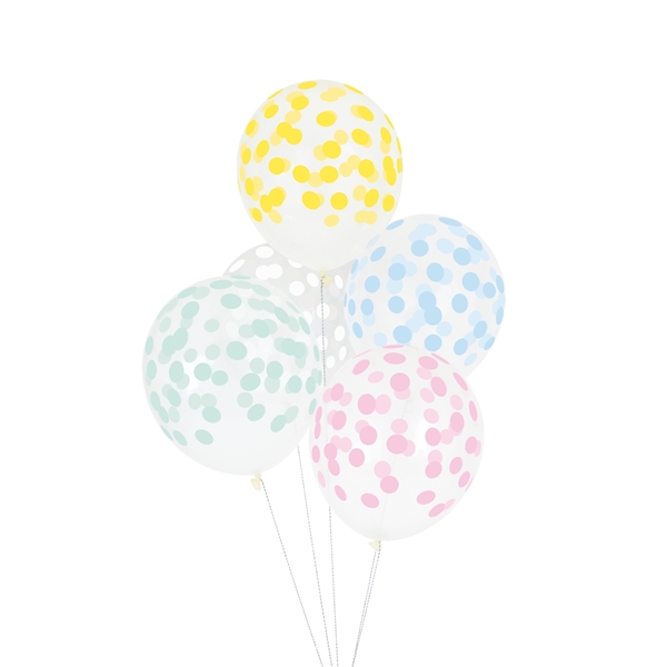 Picture of Balloons-confetti pastel