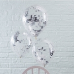 Picture of Silver Confetti Filled Balloons