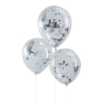 Picture of Silver Confetti Filled Balloons