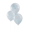 Μπαλόνια με γαλάζια κομφετί
