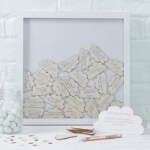 Picture of Hello World-Cloud Drop Top Frame Guest Book 