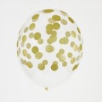 Picture of Balloons-confetti golden