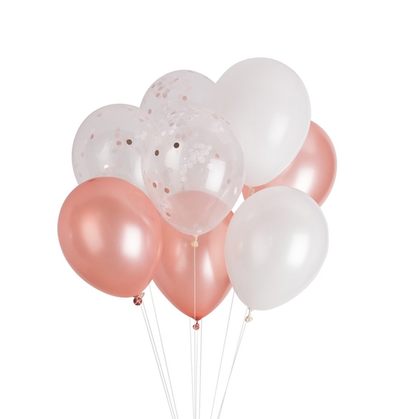 Eidh Parti Happy Teapot Rose Gold Classic Balloons