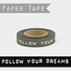 Picture of Black printed tape - Follow your dreams