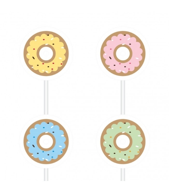 Διακοσμητικά sticks για cupcakes - Donuts