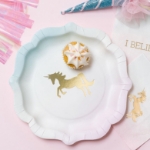 Picture of Dinner paper plates - Unicorn (12pcs)