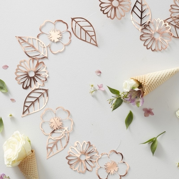 Picture of Rose Gold Foiled Flower Garland