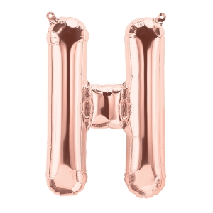 Picture of Foil Balloon Letter H rose gold 40cm