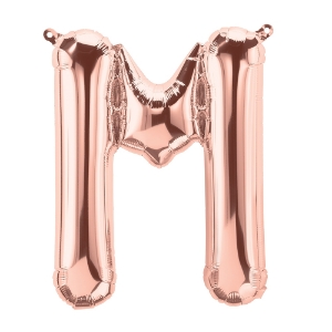 Picture of Foil Balloon Letter M rose gold 40cm