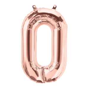 Picture of Foil Balloon Letter O rose gold 40cm