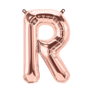 Μπαλόνι γράμμα R Ροζ Χρυσό 40εκ.