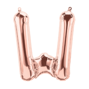 Picture of Foil Balloon Letter W rose gold 40cm