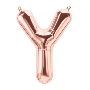 Picture of Foil Balloon Letter Y rose gold 40cm