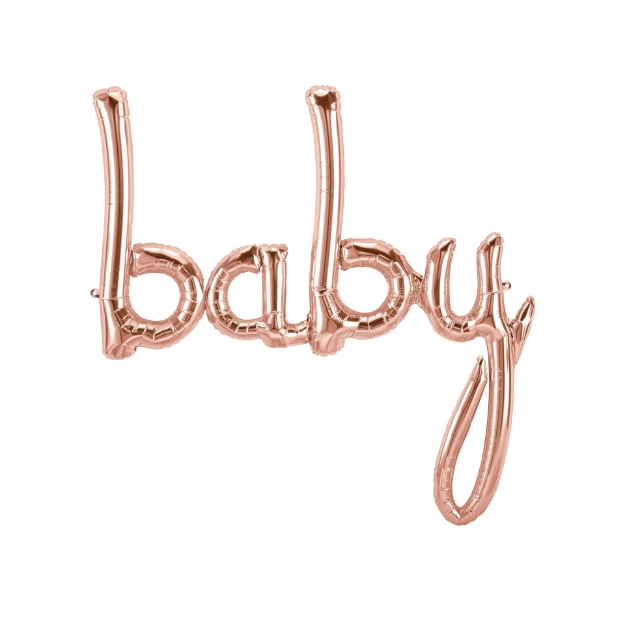 Picture of Foil Balloon BABY rose gold