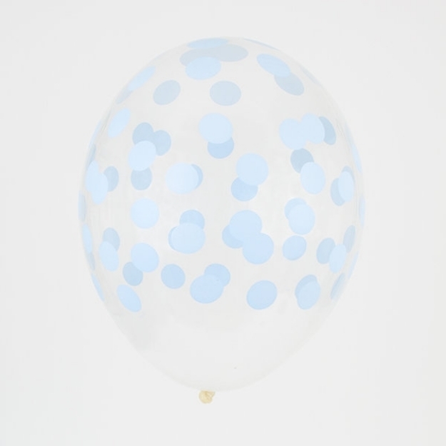 Picture of Balloons-confetti light blue