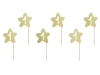 Διακοσμητικά sticks για cupcakes - Χρυσό αστέρι με αριθμό 1