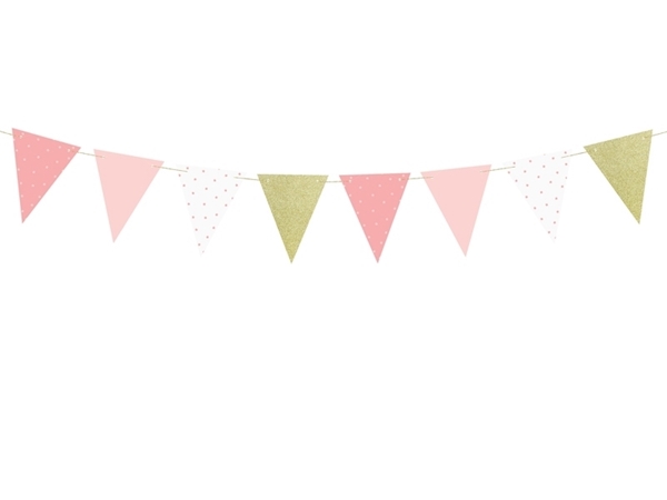 Picture of Paper Garland - Pink flags