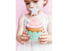 Διακοσμητικά sticks για cupcakes - Ασημί γκλίτερ αστέρια