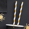Picture of Paper straws gold stripes (10pc)