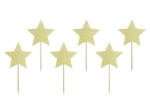 Picture of Cupcake toppers - Stars, gold