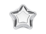 Picture of Side paper Plates - Star silver (6pcs) 