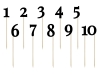 Picture of Black Table Number (1-9)