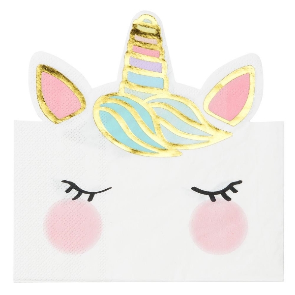 Picture of Paper napkins - Pastel unicorn (12pcs)