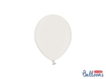 Mini μπαλόνια - Metallic white (10τμχ)