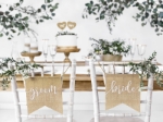Picture of Chair signs Bride Groom
