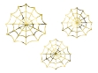Picture of Spiderwebs decorations in gold