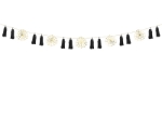 Picture of Paper garland with tassels and spiderwebs