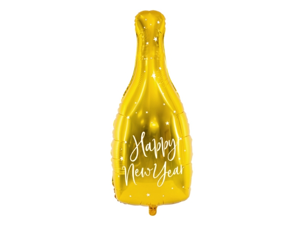 Picture of Foil balloon Bottle shaped gold
