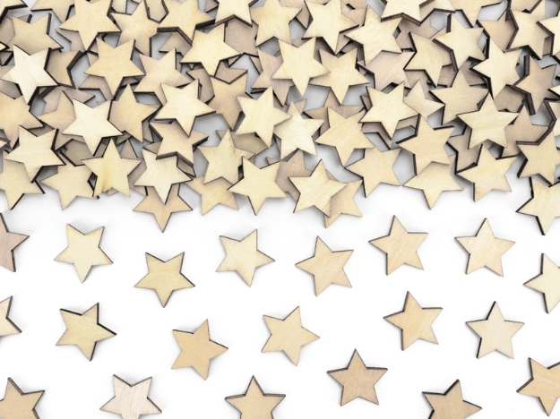 Picture of Wooden confetti - Stars