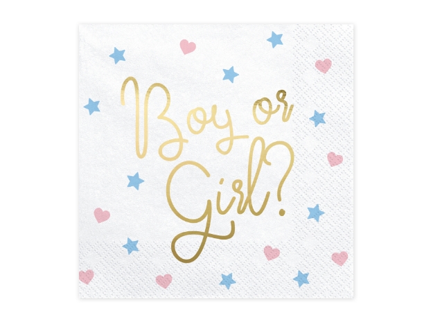 Picture of Paper napkins - Boy or Girl? (20pcs)