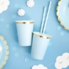 Picture of Paper cups - Light blue (6pcs)